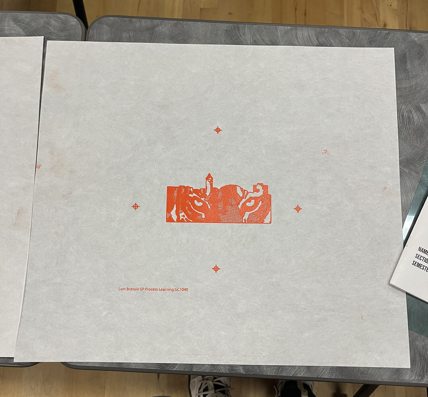 Preparing the screen for the first print